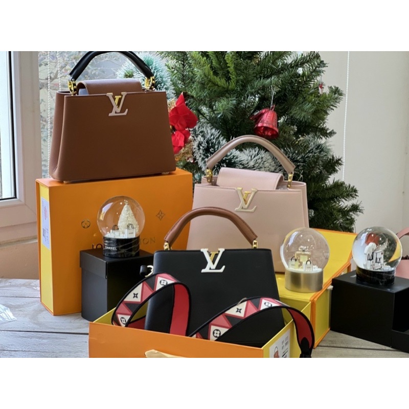 Túi xách Lv bản quai thêu sz 27cm