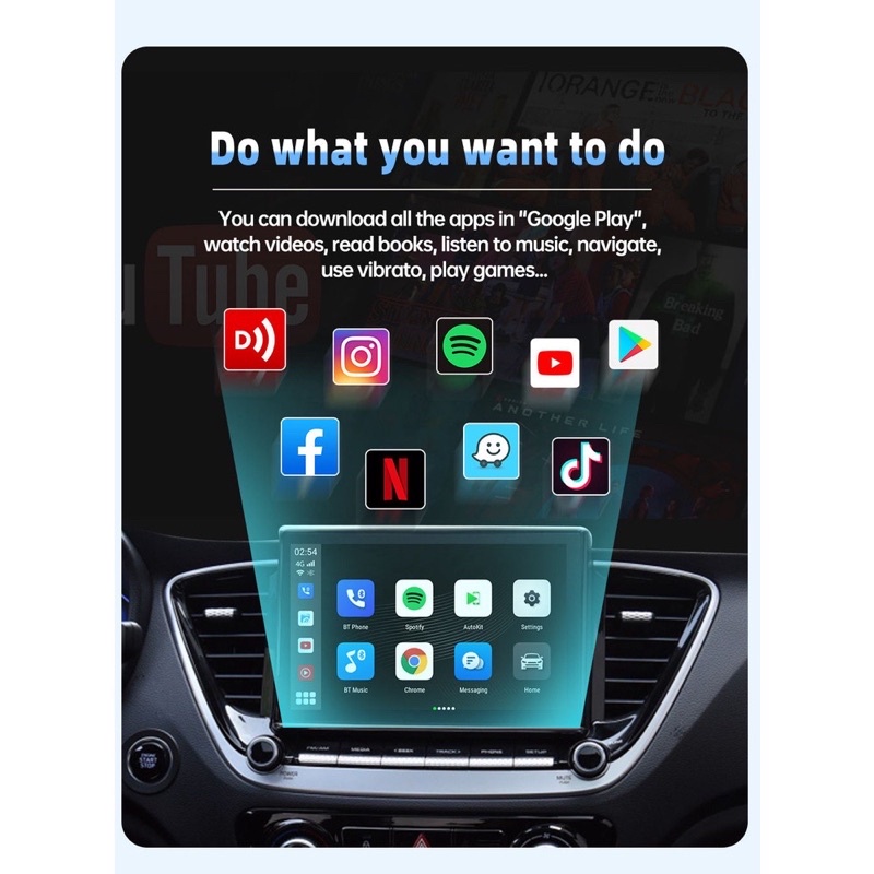 Hình ảnh Carplay Ai Bo, Carplay Android Box Ai ô tô cắm sim 4G Picasou biến màn hình Zin thành màn hình Android full chức năng #7