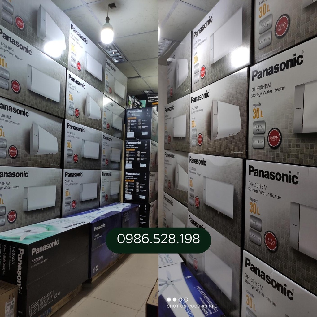 Bình nước nóng gián tiếp PANASONIC 30l chính hãng