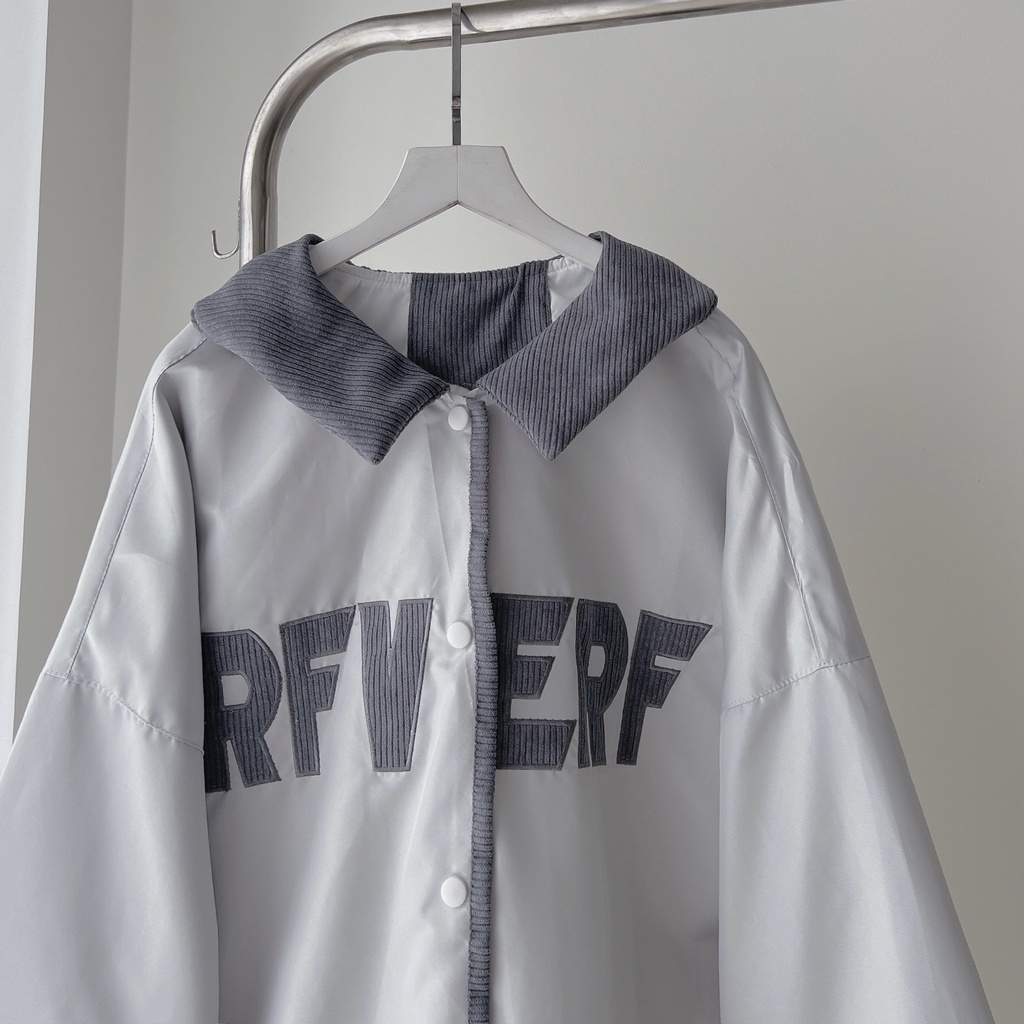 [sẵn]Áo khoác dù tay dài thêu chữ RFV có túi trong (ảnh thật tại shop) TanaziCloset