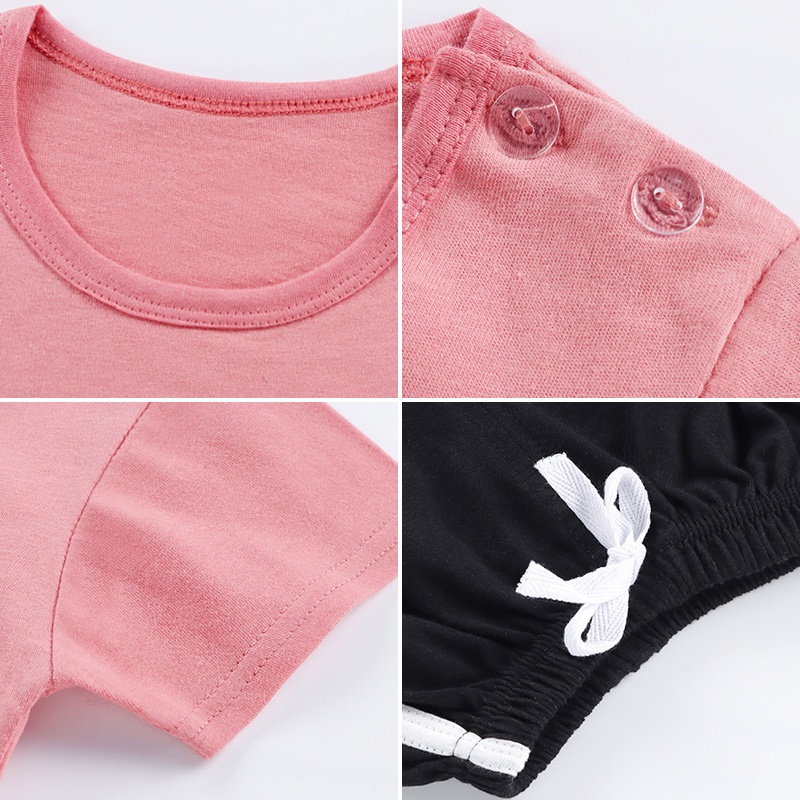 Set Áo Thun Tay Ngắn + Quần short Năng Động Thời Trang Cho Bé