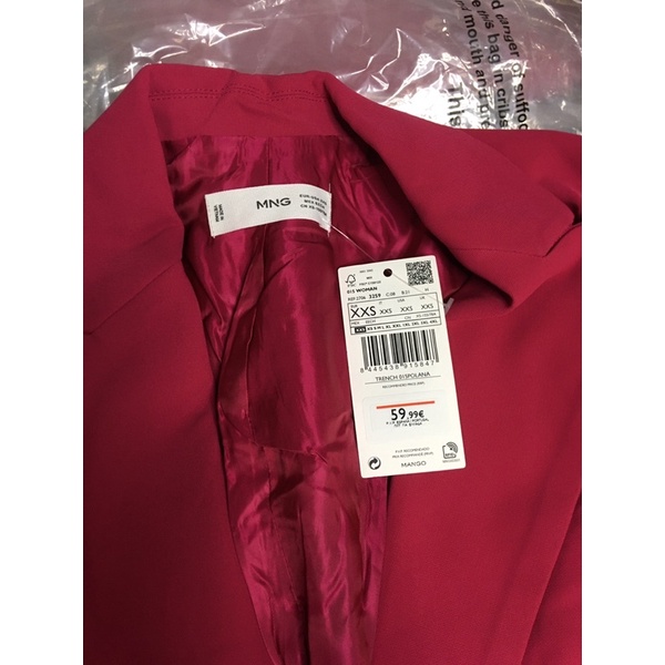 Áo Blazer MANGO size XXS, XS, S