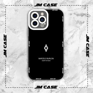 Ốp lưng iphone samsung xiaomi oppo cạnh vuông JMCase Marcelo Burlon Fashion Brang Thời Trang