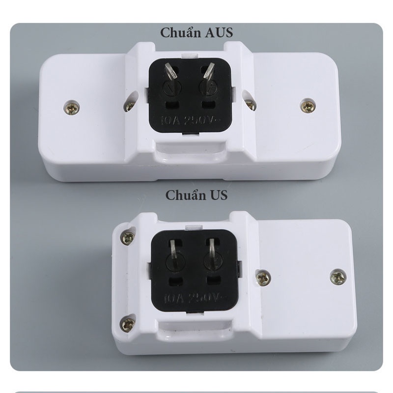 Ổ Cắm Chuyển Đổi 3 Chân Sang 2 Chân Có Công Tắc Tiện Lợi -Chịu Tải 10A- 2000W Chống Cháy (3 MẪU) – Gia Dụng Tý Tẹo
