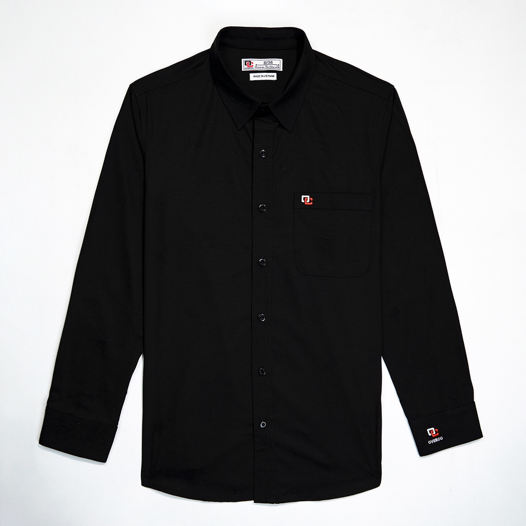 Áo Sơ Mi Nam Dài Tay Vân Nổi Chất Vải Sợi Bamboo Cao Cấp Mềm Mịn Thoáng Mát Thương Hiệu OVERCO - AA8600003