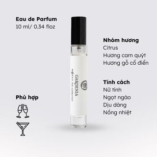 Nước Hoa Nữ Morra Gardenia Dung tích 10ml Hương Hoa Cỏ Trẻ Trung, Ngọt Ngào Lưu Hương Lâu 6h - 8h