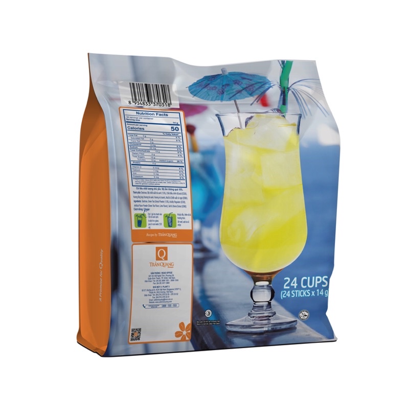 Trà chanh Trần Quang cool tea gói 336g
