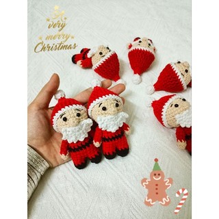 Móc Khóa Handmade - Móc khóa Len Hình Ông Già Noel