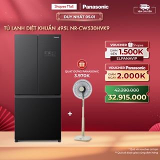 Tủ lạnh Panasonic Diệt Khuẩn 495L NR-CW530HVK9 3 Cửa - Cấp Đông Mềm