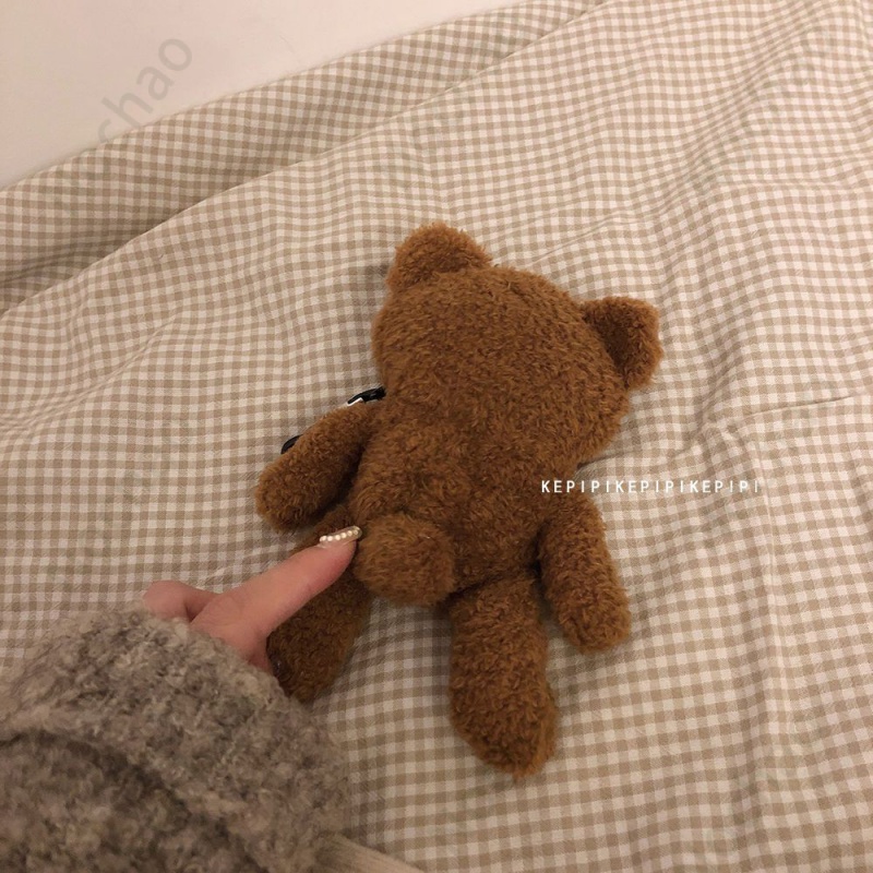 Vỏ Bảo Vệ Hộp Sạc Tai Nghe Bluetooth Không Dây airpods pro2 1 / 2 3 Hình Gấu Nâu Dễ Thương