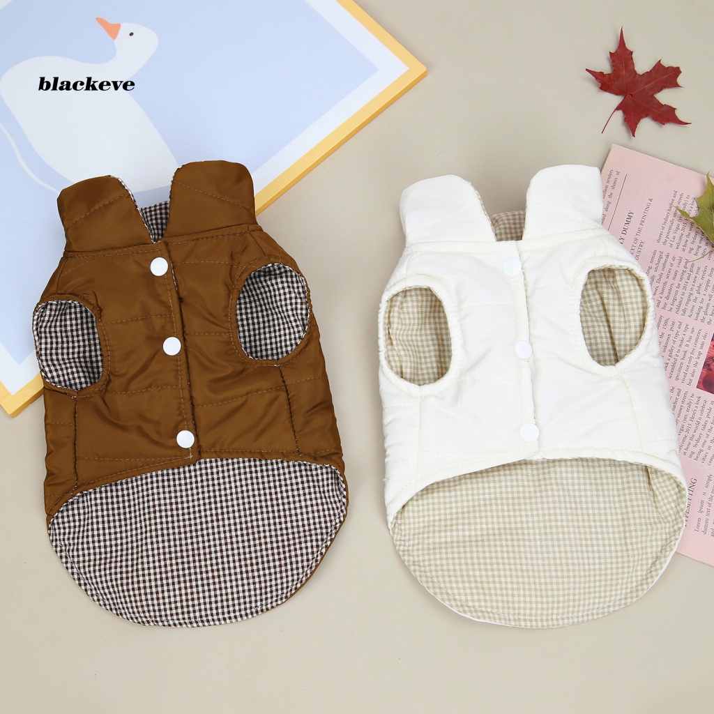 Áo Khoác Cotton Có Nút Dành Cho Chó Mèo