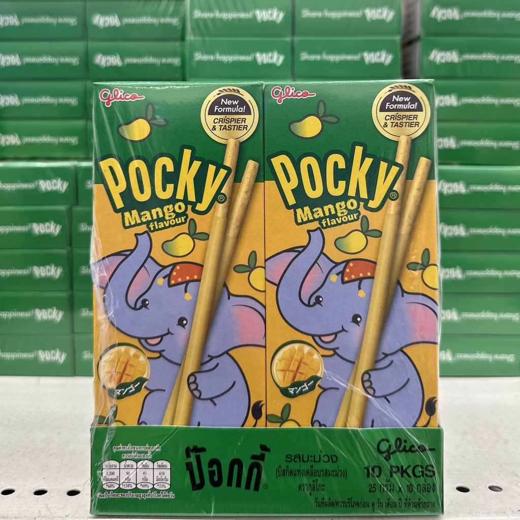 Bánh Que Pocky Xoài Thái Lan - Pocky Mango hàng chuẩn Thailand 25g