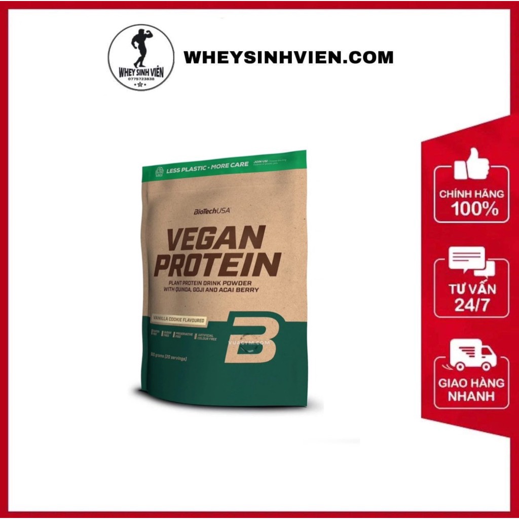 Whey Protein Thực Vật Vegan Protein BiotechUSA 500g