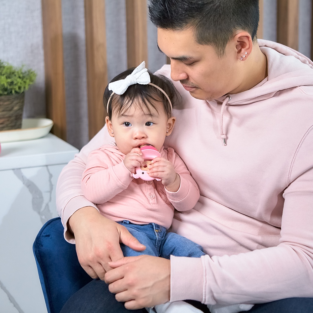 Túi Nhai Ăn Dặm Chống Hóc Silicon Kèm Gặm Nướu Và Nắp Làm Kem Cho Bé Marcus &amp; Marcus, Từ 6 Tháng - Pokey