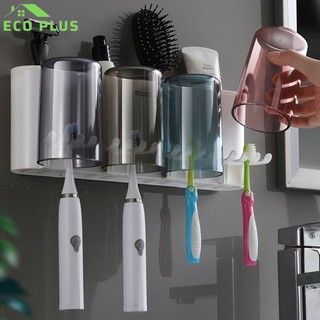 Kệ cài bàn chải đánh răng kèm cốc ecoco - kệ để đồ nhà tắm đa năng