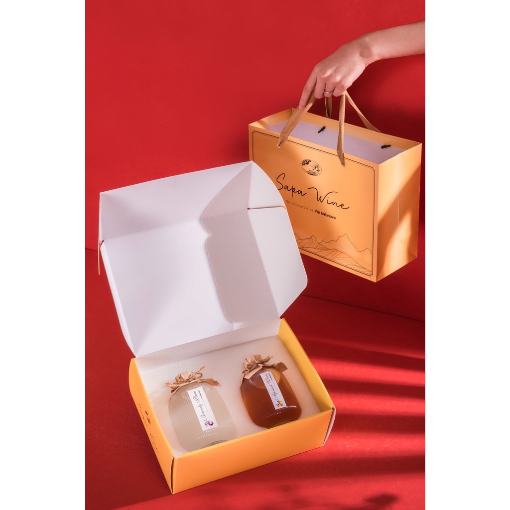 Set quà nước hoa quả lên men lùn