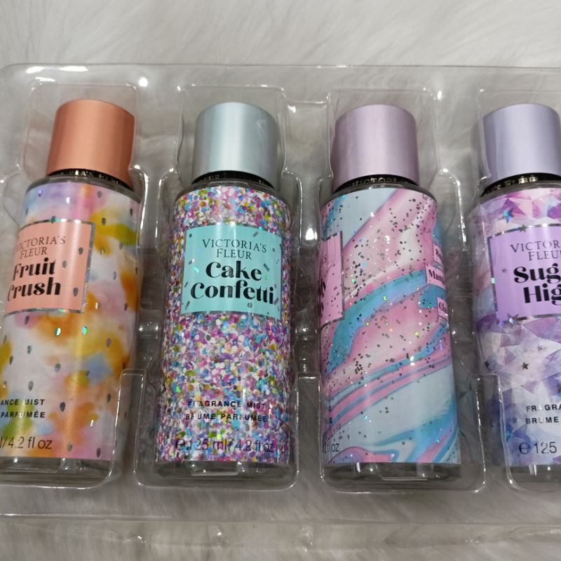 Combo 4 chai sịt thơm  XỊT THƠM BODY VICTORIA FLEURXỊT THƠM BODY NỘI ĐỊA TRUNG CỦA HÃNG  chai 125 ml