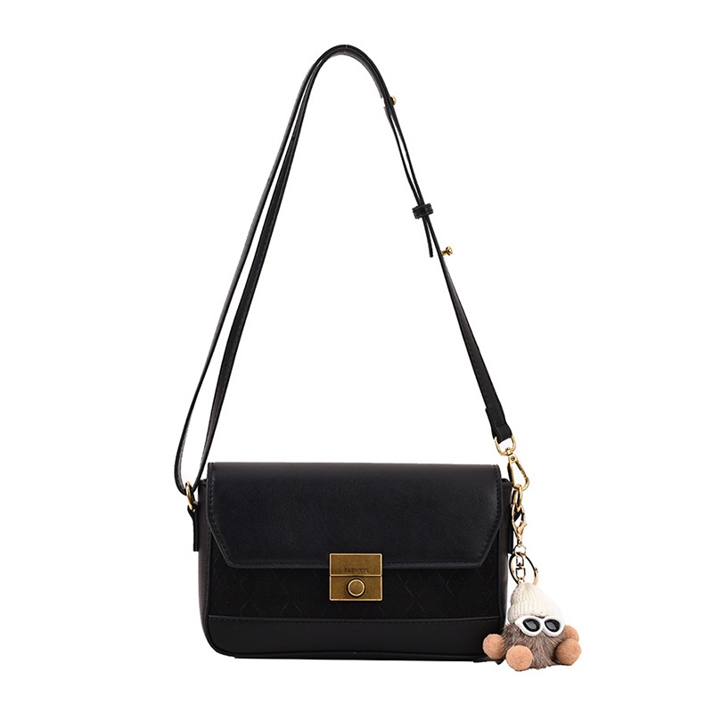 Túi Đeo Chéo Khóa Bấm Phong Cách Đường Phố Cổ Điển Thời Trang Cho Nữ