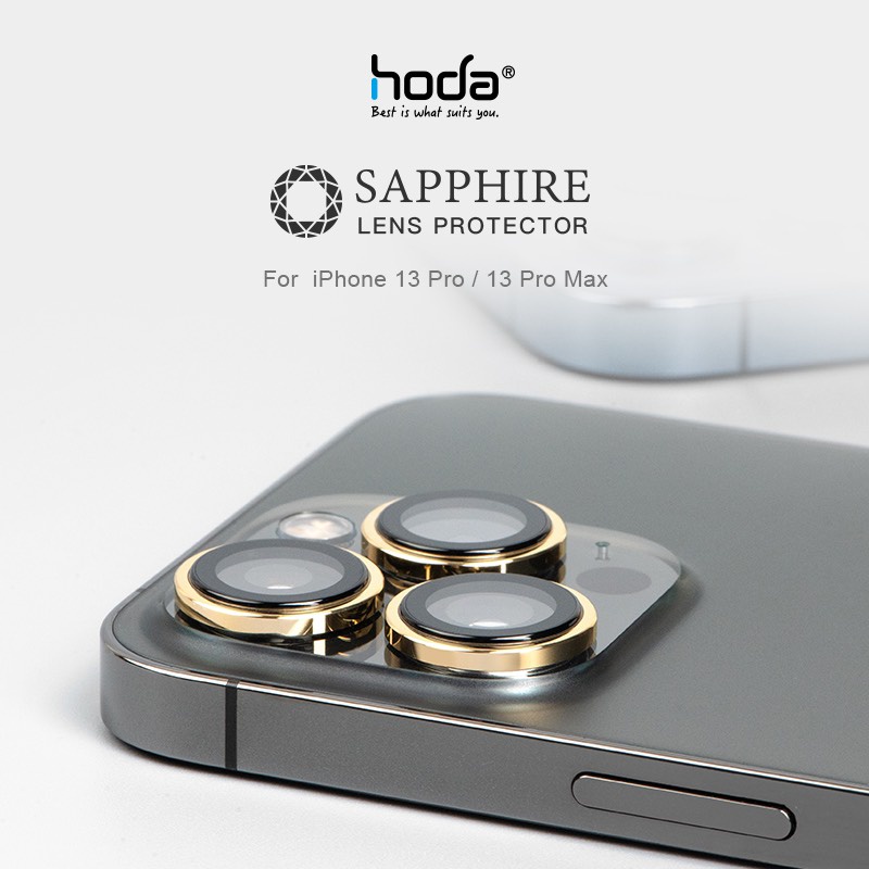 Ốp viền kính bảo vệ camera Hoda Sapphire IPhone 13 Pro Max , 13 Mini  IPhone 12 Pro , IPhone 12 Promax chính hãng