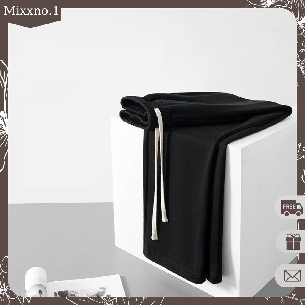 Quần Thun Trơn Nam Nữ Ống Xuông Dáng Dài Basic Chất Tổ Ong Dày Dặn Thời Trang Mixxno.1 QUAN NAM 131