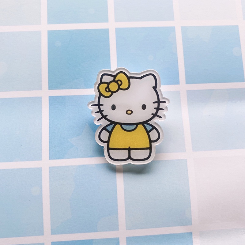 Ghim Cài Túi Xách Bằng Acrylic Họa Tiết Hoạt Hình Dễ Thương