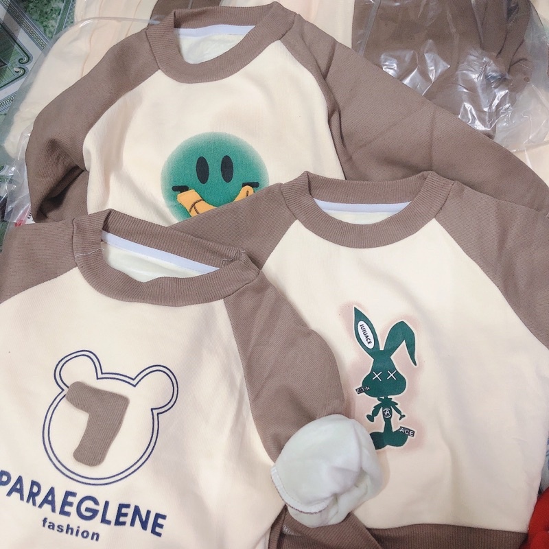 ÁO NỈ LÓT NHUNG HÀNG QC SIÊU SỊN CHO BÉ