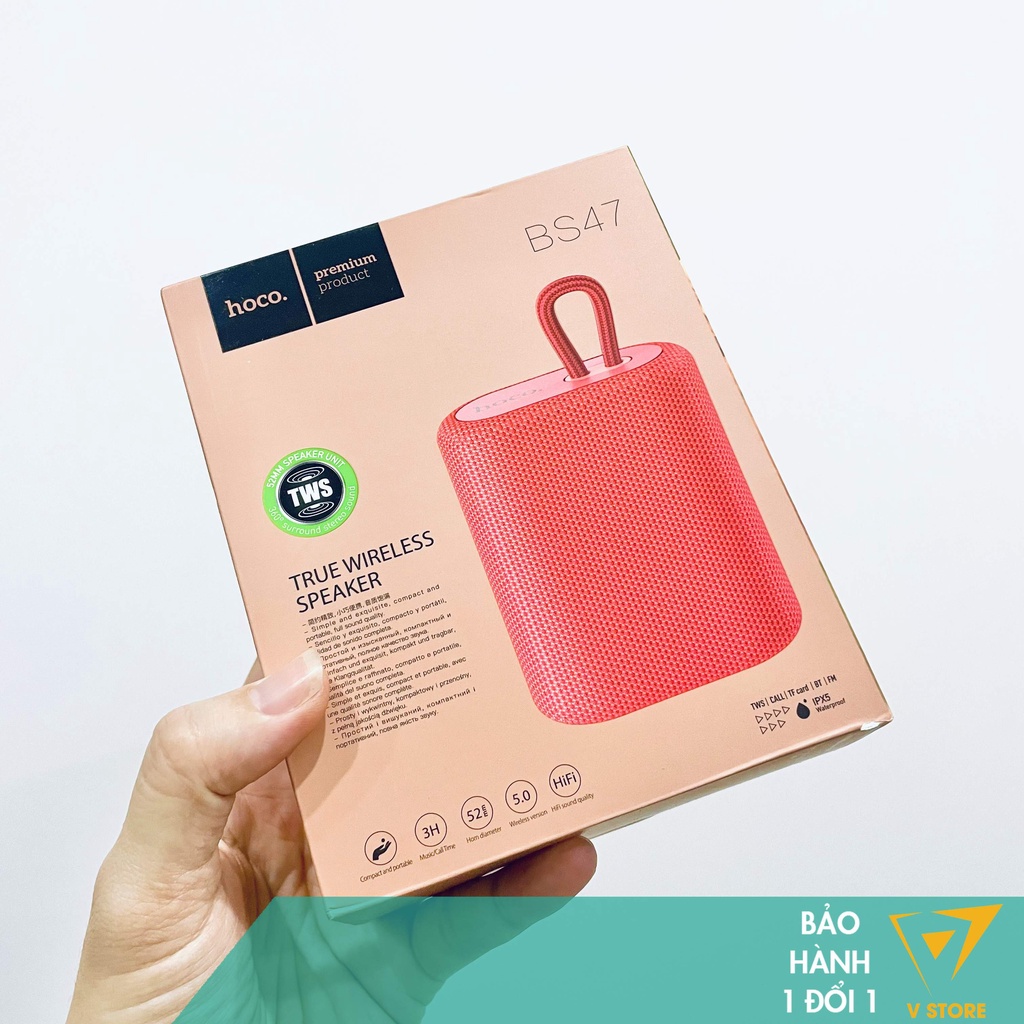 Loa mini bluetooth bs34 BS47 hoco nghe nhạc không dây thẻ nhớ tf usb aux 3.5 radio fm chống nước ipx5 hay rẻ