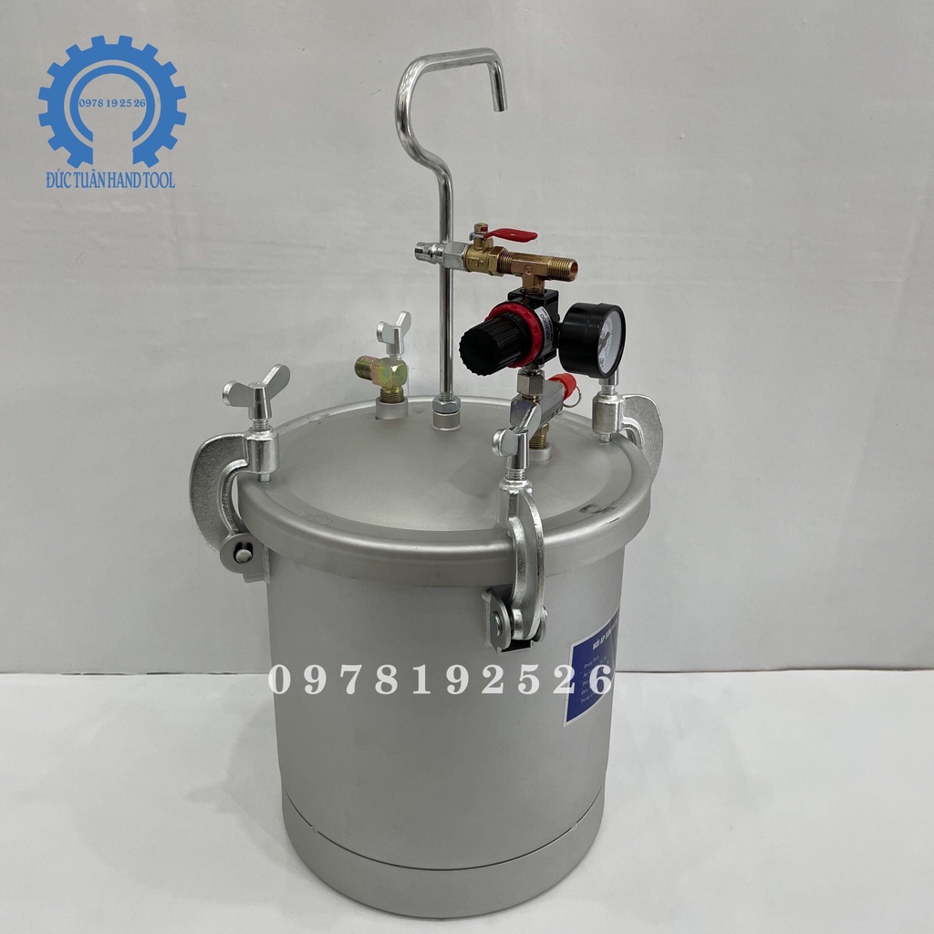 Nồi Áp Sơn 10 Lít Sử Dụng Phun Sơn PU , Sơn Kim Loại , Sơn Tổng Hợp - Dùng Hơi Khí Nén