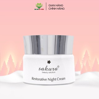 Kem dưỡng phục hồi da chống lão hoá ban đêm Sakura Restorative Night Cream 30g - Mỹ Phẩm Mai Hân