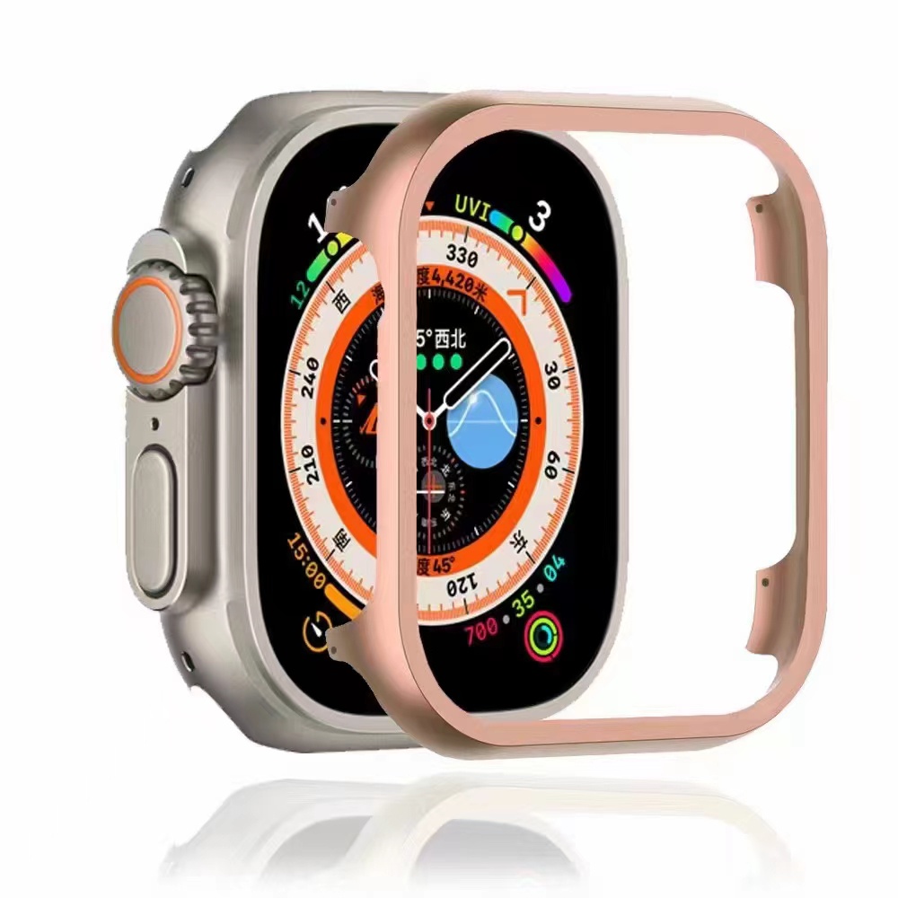 Khung Nhôm Bảo Vệ Cho Đồng Hồ Thông Minh Apple Watch Ultra 8 7 49mm 45mm 41mm IWatch Series 6 Se 5 4 3 38 40 42 44 mm