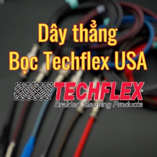 Dây cáp bàn phím cơ custom bọc TECHFLEX USA chính hãng - Dây thẳng - 15Cables - Custom cable