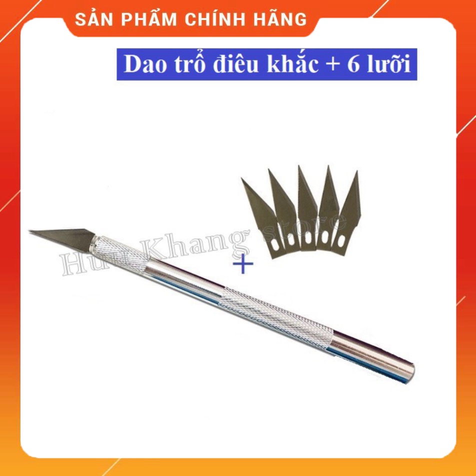 Dao trổ điêu khắc kèm 6 lưỡi
