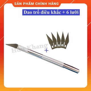 Dao trổ điêu khắc kèm 6 lưỡi