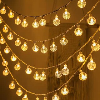 ( XÀI ĐIỆN) Dây đèn led cherry bọt nước 8m 50 bóng .Dây đèn trang trí cây thông noel ,tết.