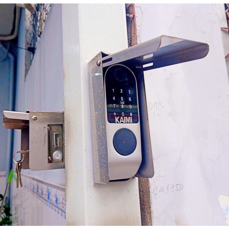 Hộp che mưa INOX dùng cho khoá cổng vân tay.