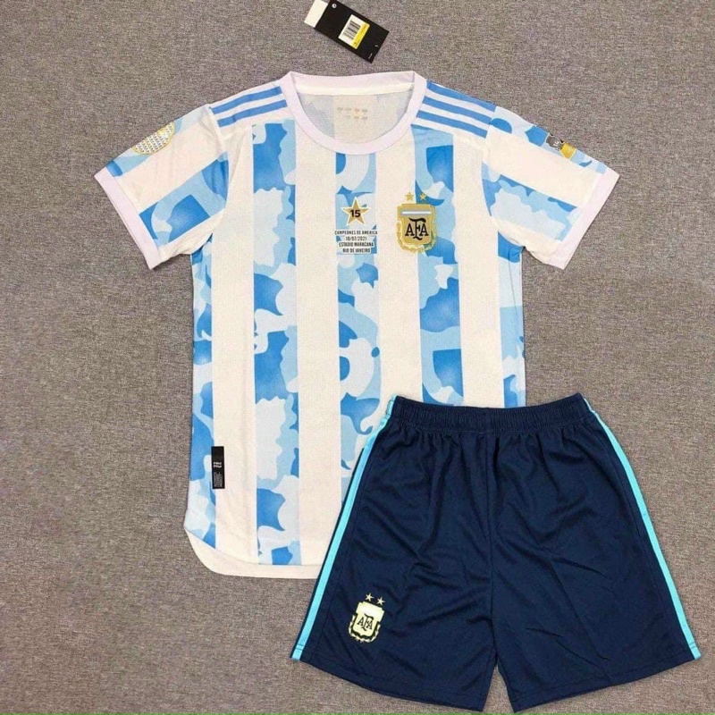 🔥Sét > Áo đá bóng tuyển Argentina ❌Chất Vải mè thái > Rẻ Vô Địch