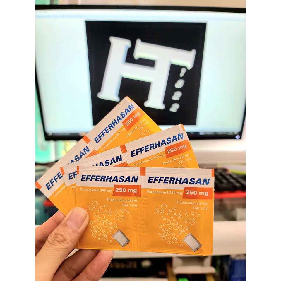 EfferHasan 250mg hạ sốt trẻ em hương cam dễ uống