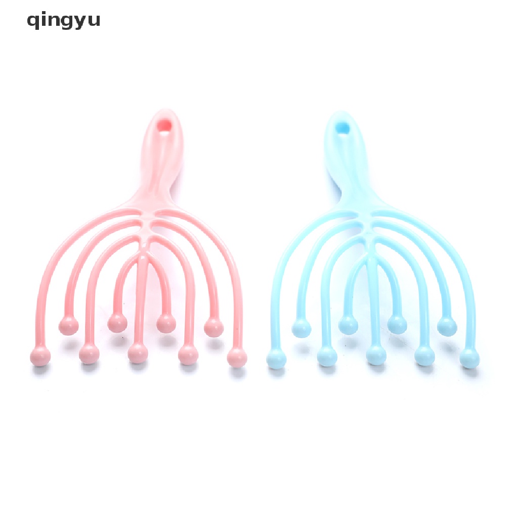 Qingyu Lược Mát Xa Đầu Chín Móng Vuốt Giúp Thư Giãn Da Đầu Sâu Mát Xa Hạt Cho Spa