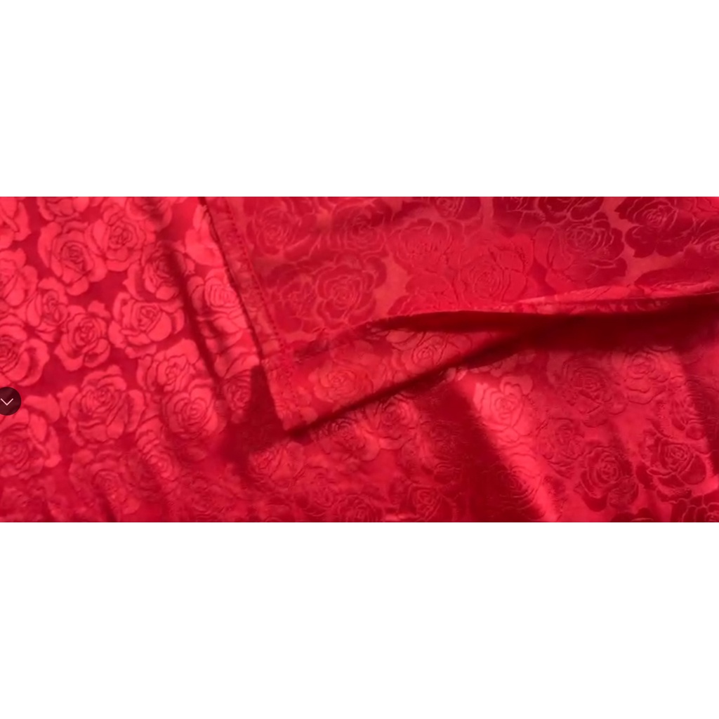 Áo dài cách tân, áo dài chất gấm vân hoa hồng sang trọng có bigsize xxl