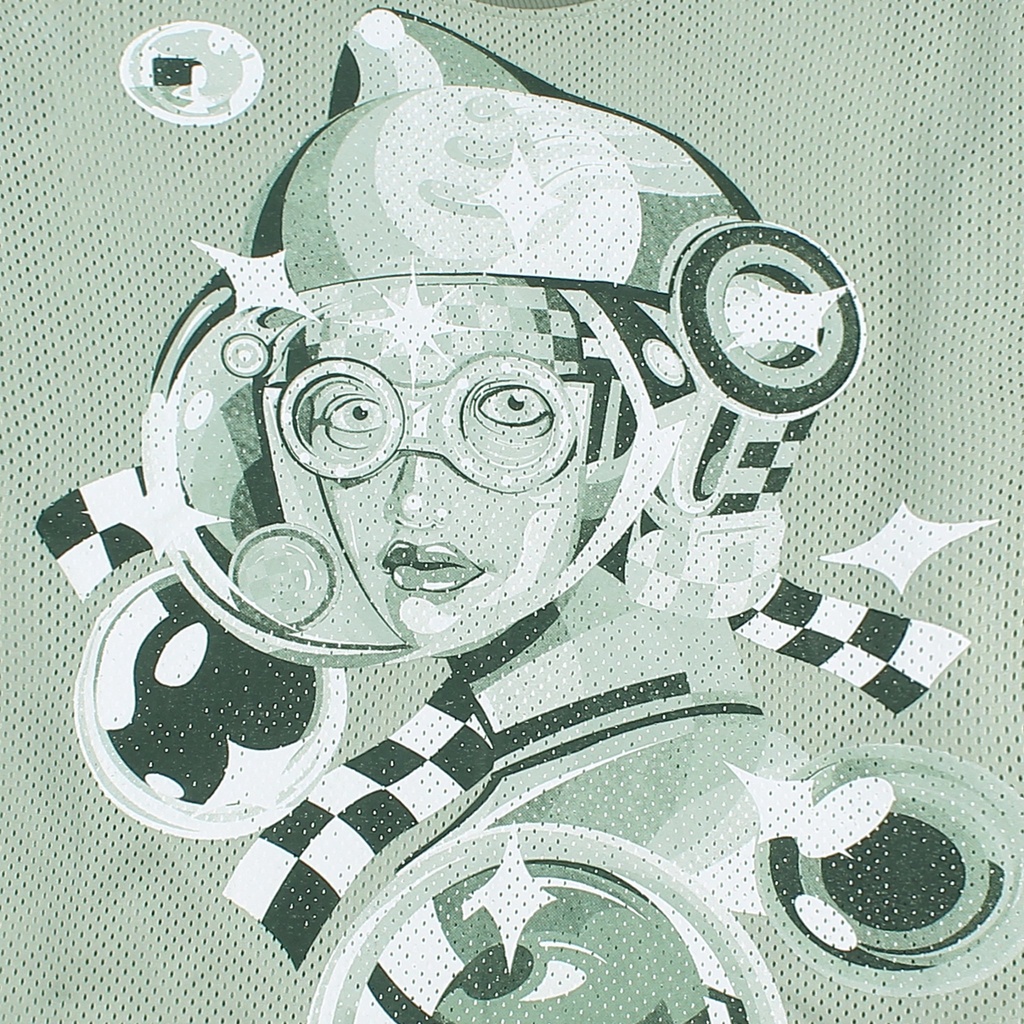 Áo thun vải lưới phong cách đường phố unisex - RSTAR TSHIRT - The Noir