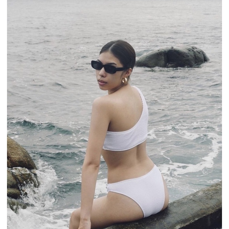 Set bikini 2 mảnh chéo vai