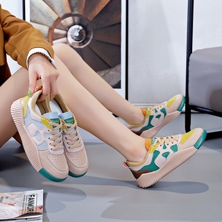 Giày thể thao nữ đế mềm phối màu cực phong cách - Sneaker nữ hot trend