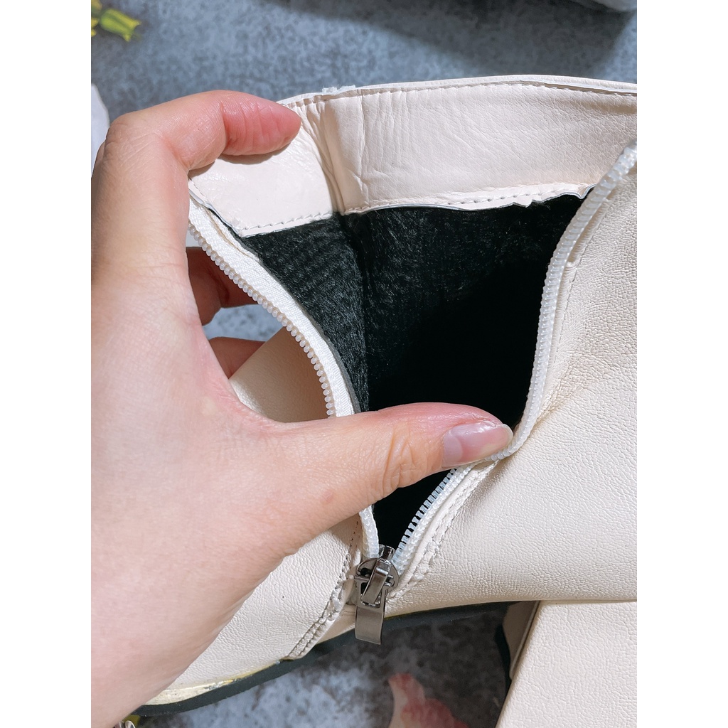 [Có video thật] Giày Boot Bốt Da Mềm Cao Cấp cao 4 5 phân