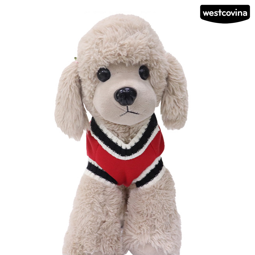 [COD]♘Áo Nỉ Mềm Mại Cổ Chữ V Thoải Mái In Họa Tiết Chữ Thời Trang Mùa Đông Cho Thú Cưng