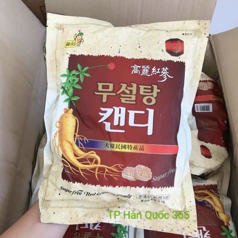[Date 2027] KẸO SÂM KHÔNG ĐƯỜNG HÀN QUỐC 500g
