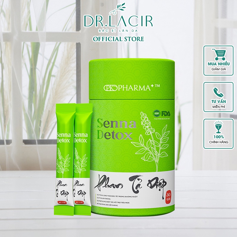 Phan Tả Diệp senna detox Dr.Lacir DR47 Thải độc ruột 30 gói/hộp