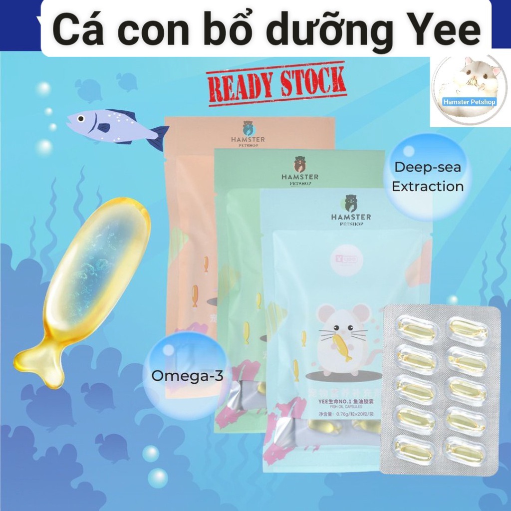 Cá con bảo vệ sức khỏe dành cho Hamster/ Sóc/ Nhím/ Rat ( 1 viên)