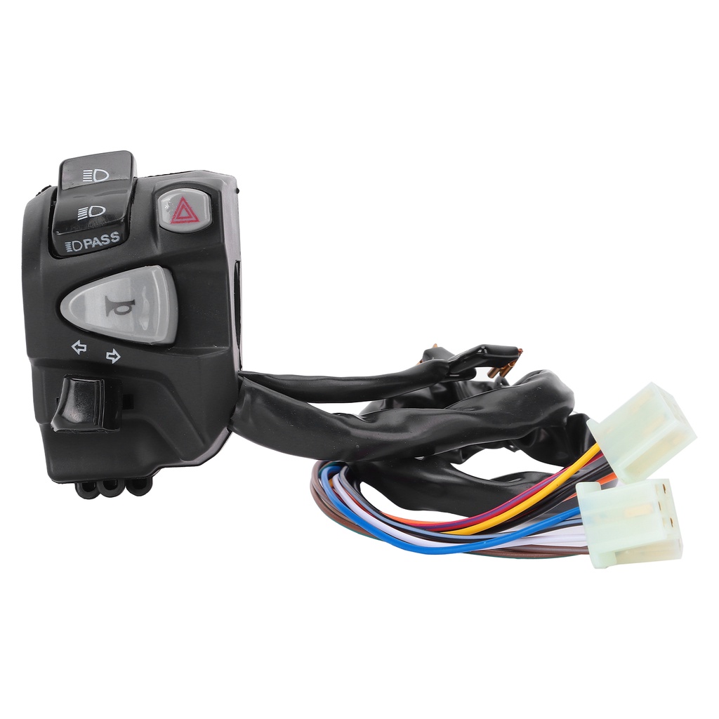 Motorlife Công tắc tay lái 22mm Thay thế nút điều khiển chùm sáng thấp/cao cho Honda MSX SF 125