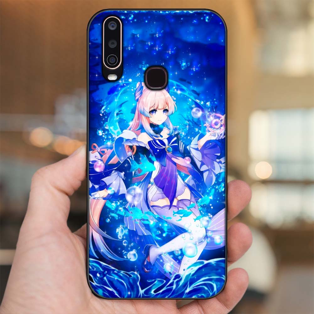 Ốp lưng Vivo Y12, Y15, Y17, U10 viền đen in hình Sangonomiya Kokomi Genshin Impact