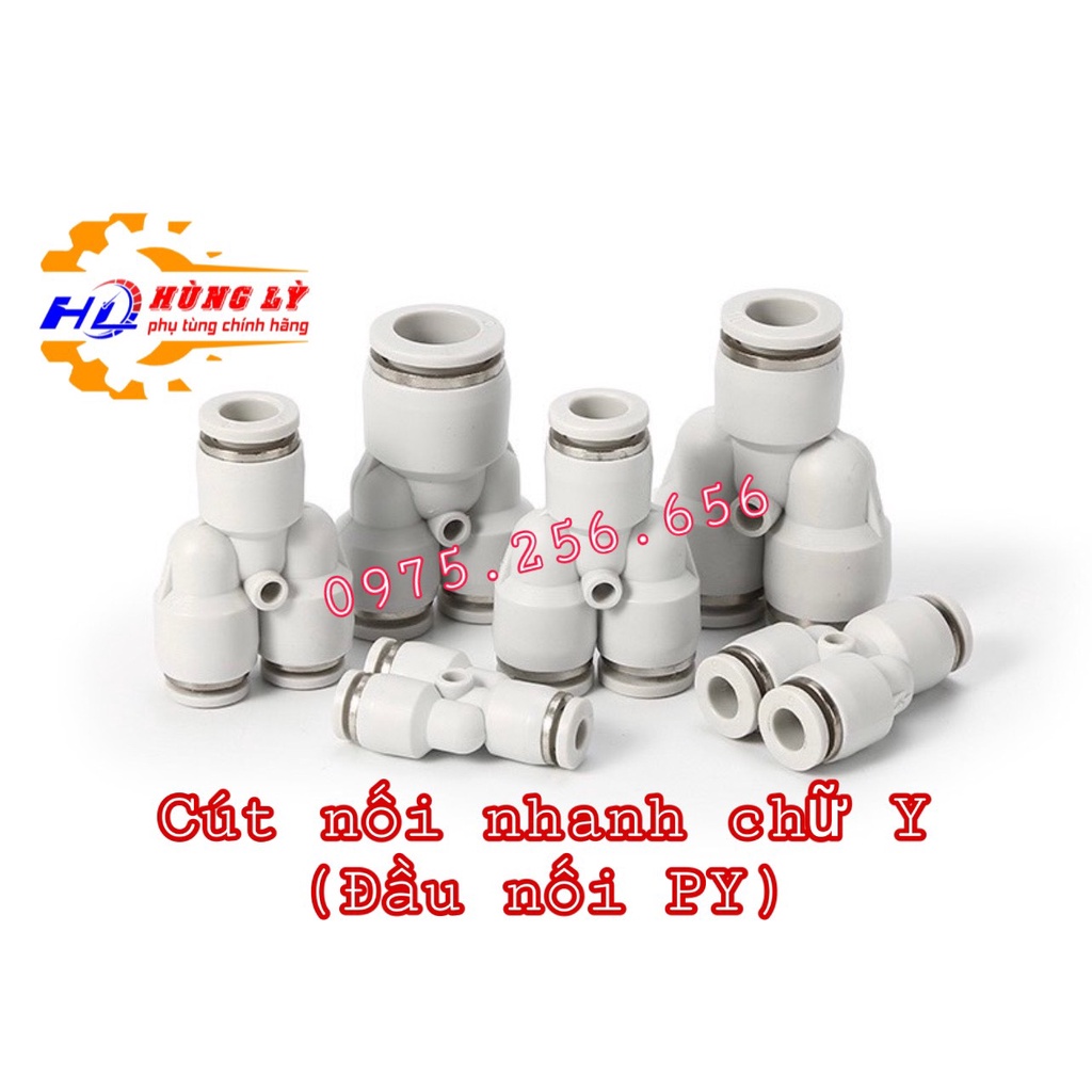 Cút nối nhanh Chữ L F12*12 Trắng (Cái) khớp nối nhanh khí nén STNC YPW